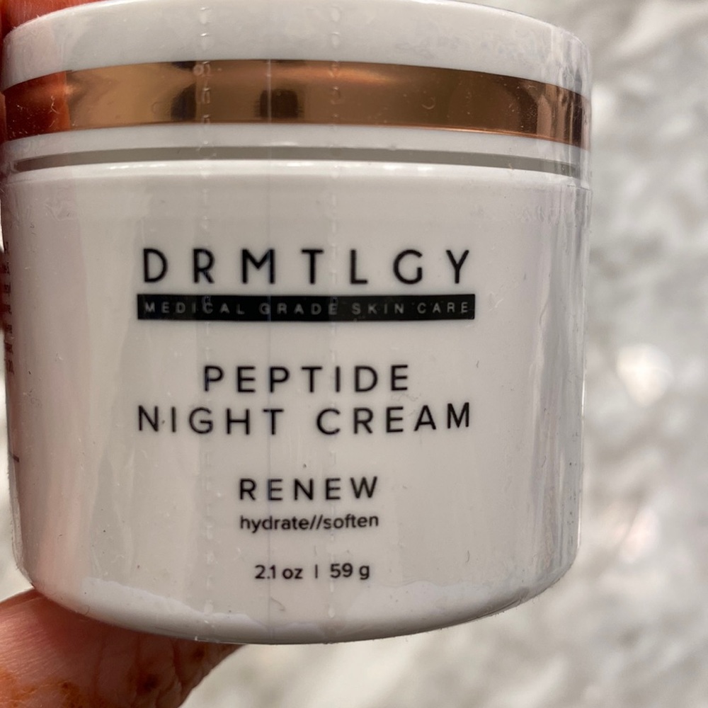 Brand new DRMTLGY peptide night cream